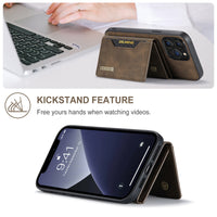 Thumbnail for 2 in 1 Detachable iPhone Leather Case Wallet and Card Holder