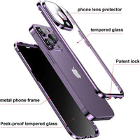 Thumbnail for Anti-Peep Privacy Magnetic Adsorption Case for iPhone